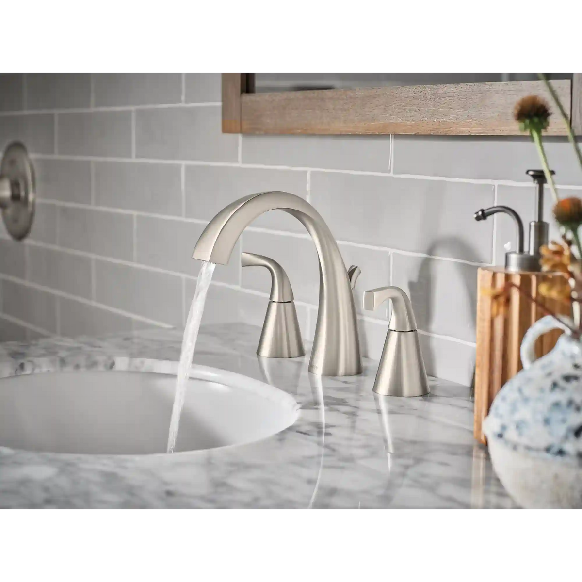 Oxby Two-Handle High Arc Bathroom Faucet