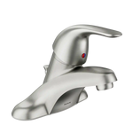 Adler Spot resist brushed nickel one-handle low arc bathroom faucet