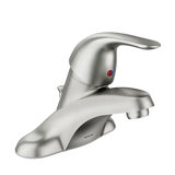 Adler Spot resist brushed nickel one-handle low arc bathroom faucet
