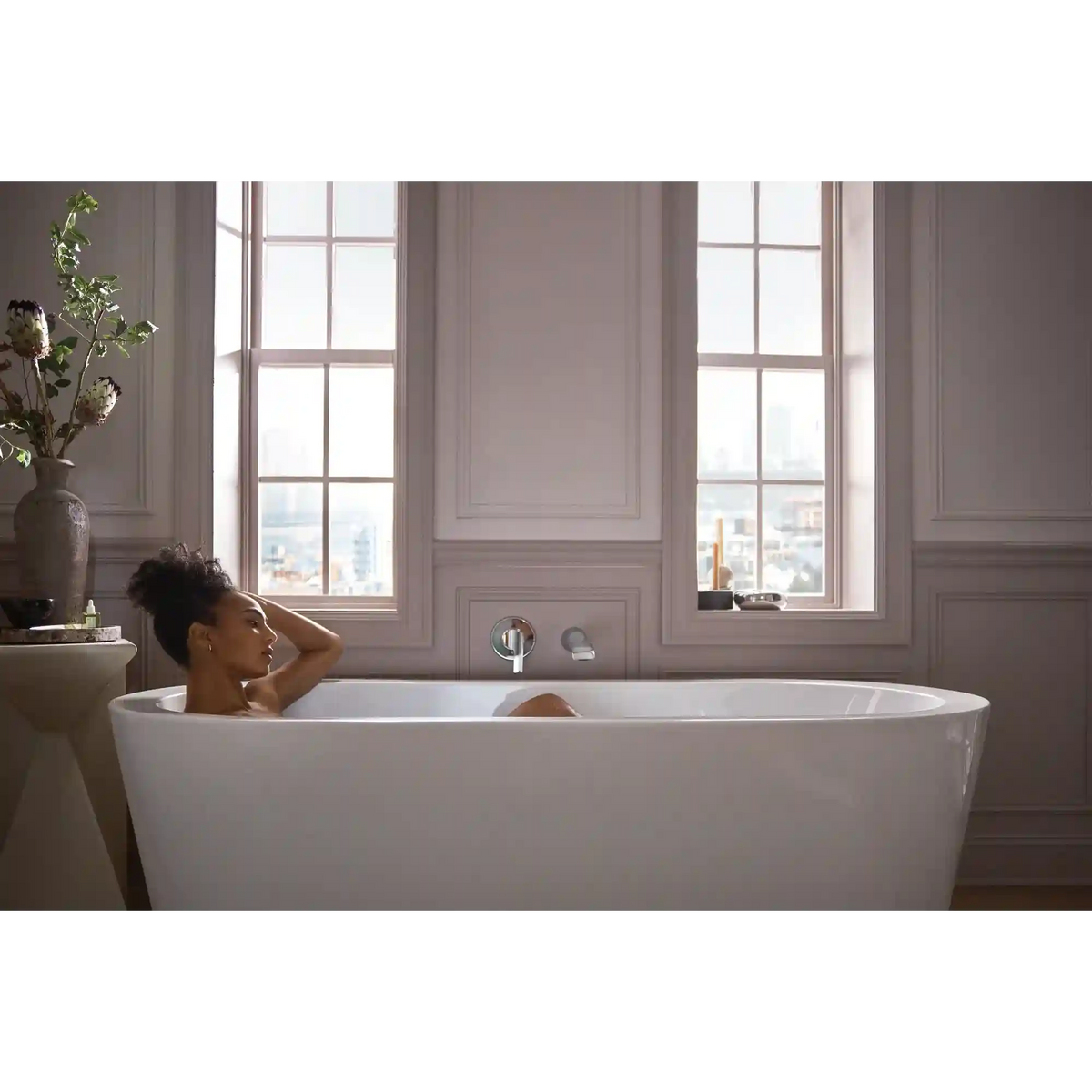Doux One-Handle Non Diverter Wallmount Tub Filler