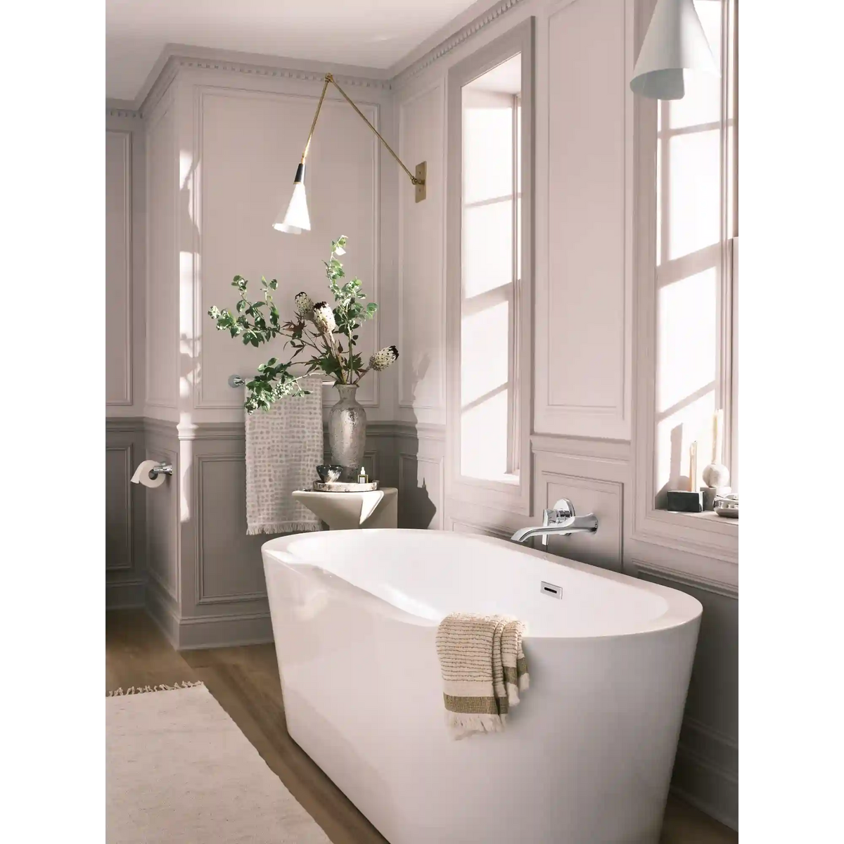 Doux One-Handle Non Diverter Wallmount Tub Filler