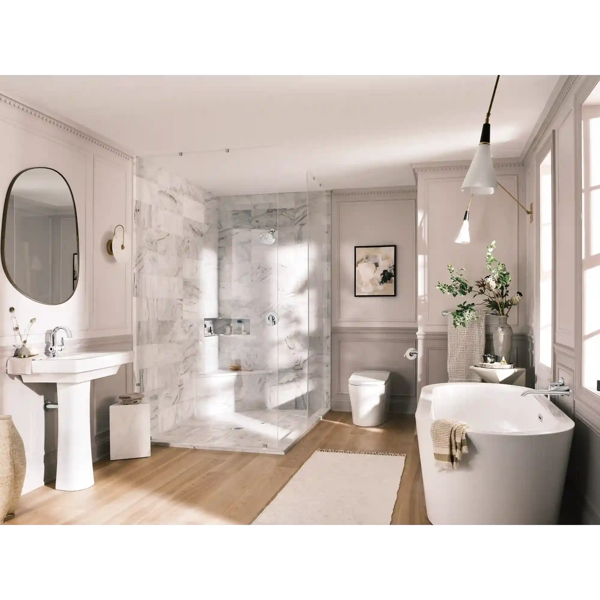Doux One-Handle High Arc Bathroom Faucet