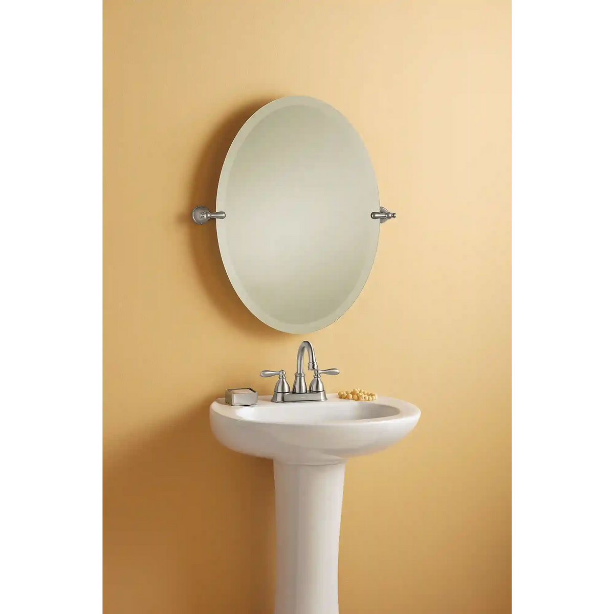 Caldwell Chrome two-handle high arc bathroom faucet