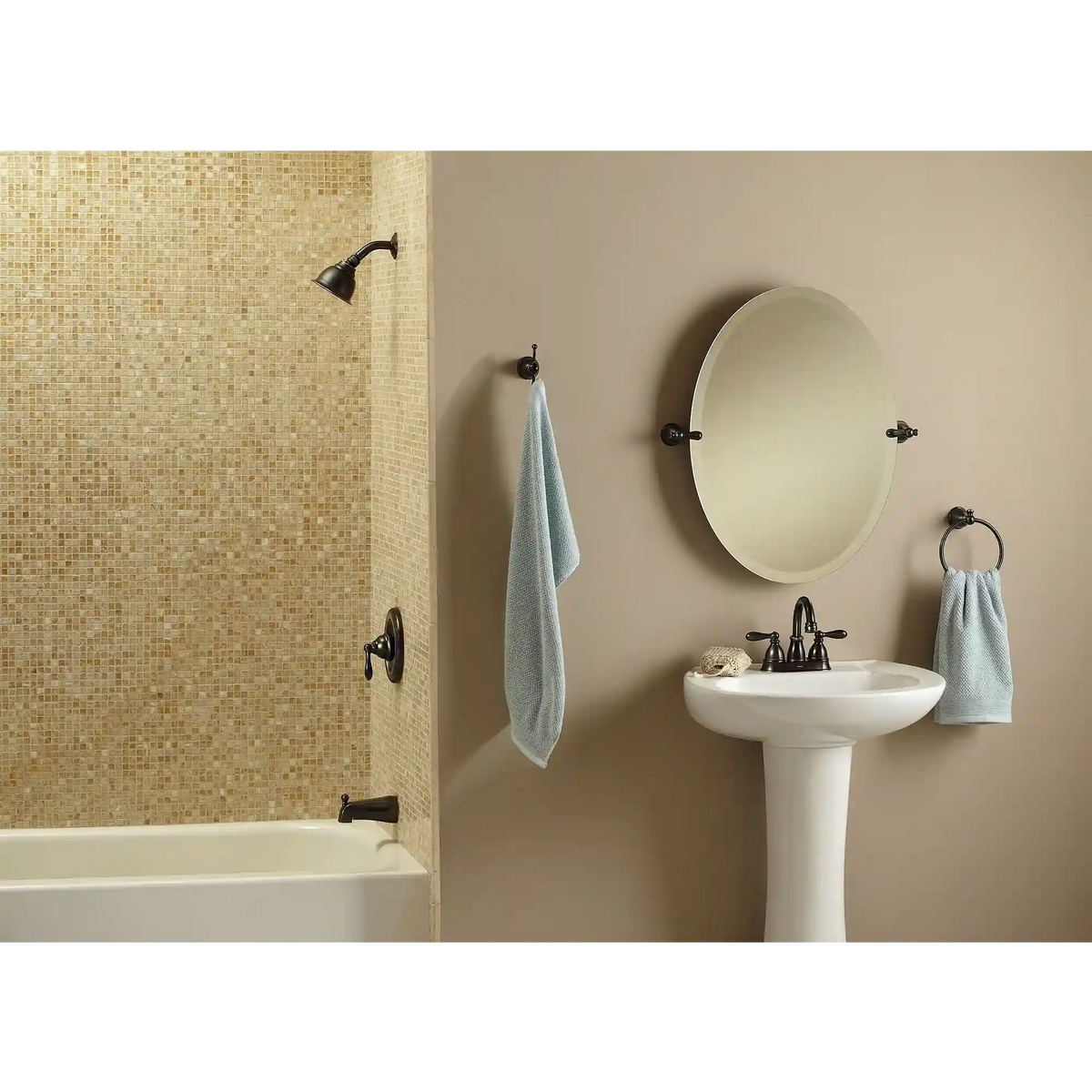 Caldwell Posi-Temp(R) Eco-Performance Tub and Shower Faucet