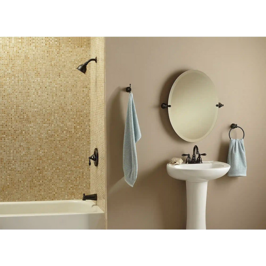 Caldwell Chrome two-handle high arc bathroom faucet
