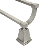 Boardwalk Chrome 24" double towel bar