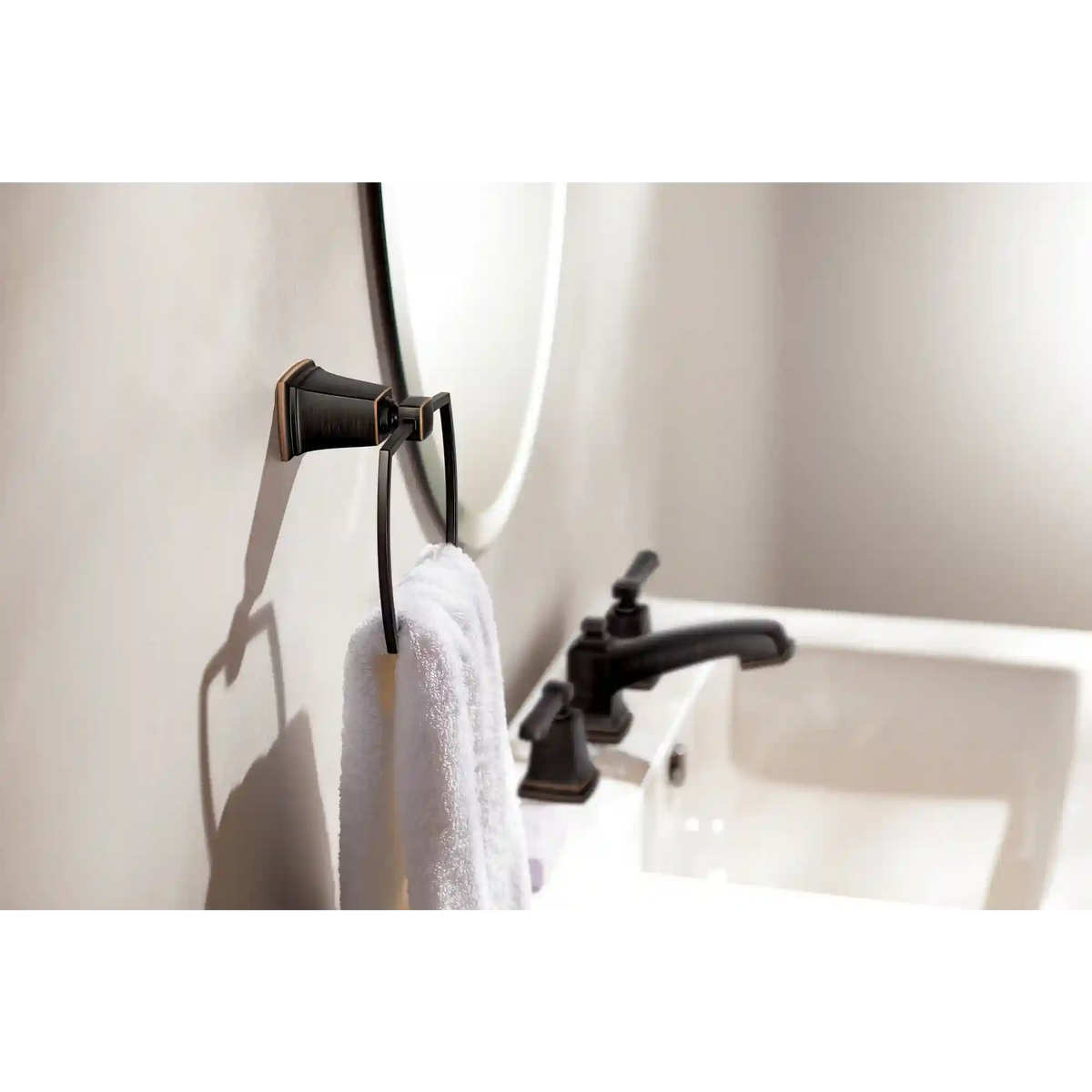Boardwalk Two-Handle Low Arc Bathroom Faucet