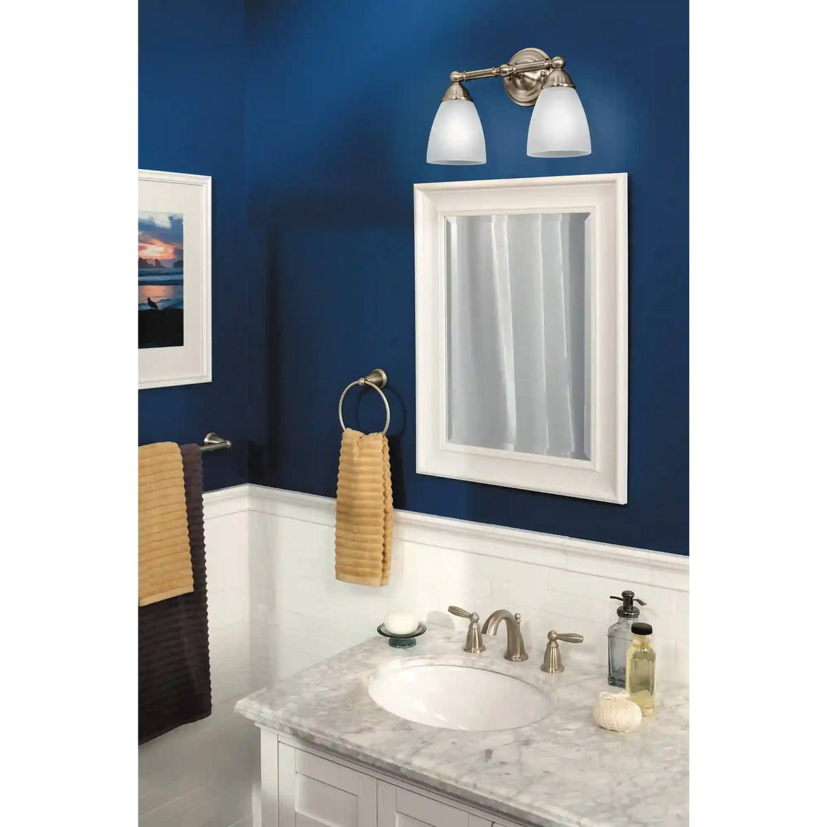Brantford Two-Handle Low Arc Bathroom Faucet