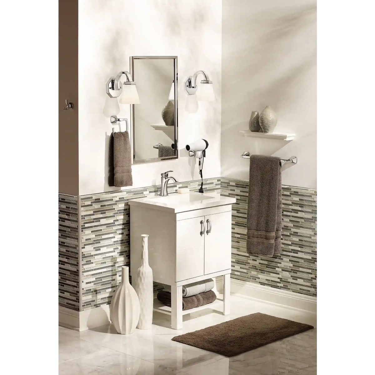 Voss One-Handle High Arc Bathroom Faucet