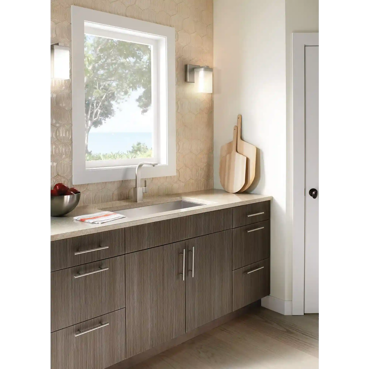 90 Degree One Globe Bath Light