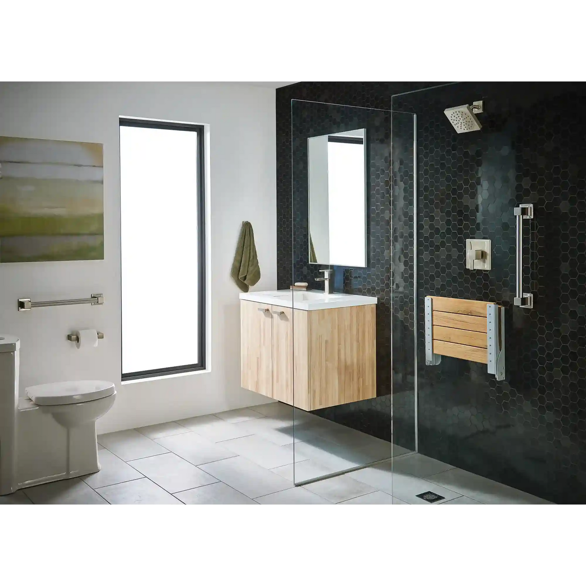 90 Degree 42" Designer Grab Bar