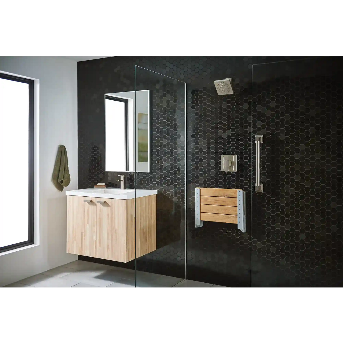 90 Degree 42" Designer Grab Bar